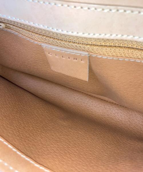 CELINE（セリーヌ）CELINE (セリーヌ) マカダム　セミワンショルダーバッグ ブラウンの古着・服飾アイテム