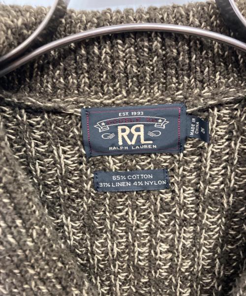 RRL（ダブルアールエル）RRL (ダブルアールエル) 厚手カーディガン カーキ サイズ:XSの古着・服飾アイテム