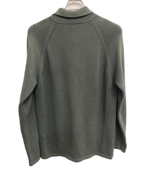 HERMES（エルメス）HERMES (エルメス) ニットジャケット オリーブ サイズ:Lの古着・服飾アイテム