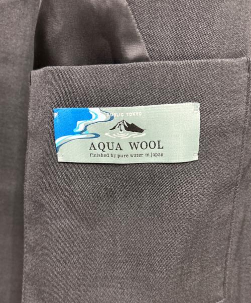 PUBLIC TOKYO（パブリックトウキョウ）PUBLIC TOKYO (パブリックトウキョウ) AQUA WOOLカルゼダブル/テーラードジャケット グレー サイズ:2の古着・服飾アイテム