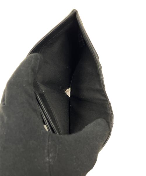 Maison Margiela（メゾンマルジェラ）Maison Margiela (メゾンマルジェラ) フォールデッドレザーウォレット ブラックの古着・服飾アイテム