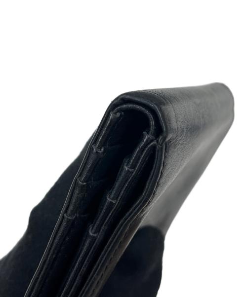 Maison Margiela（メゾンマルジェラ）Maison Margiela (メゾンマルジェラ) フォールデッドレザーウォレット ブラックの古着・服飾アイテム