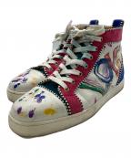 Christian Louboutinクリスチャン・ルブタン）の古着「LOUIS ORLATO FLAT CALF LOVE」｜ホワイト