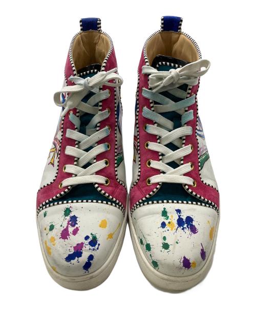 Christian Louboutin（クリスチャン・ルブタン）Christian Louboutin (クリスチャン・ルブタン) LOUIS ORLATO FLAT CALF LOVE ホワイト サイズ:43の古着・服飾アイテム