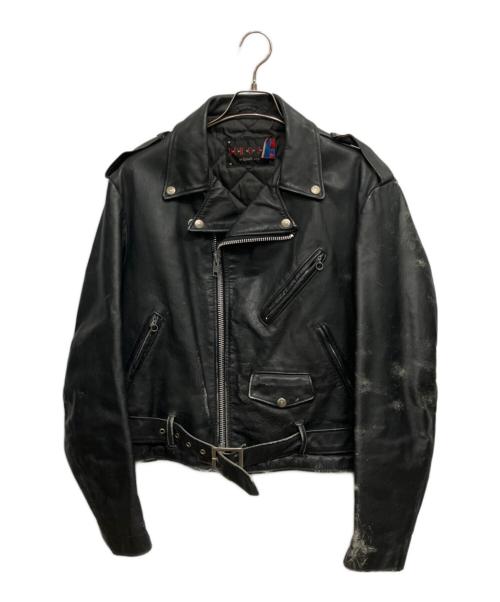DUROJAC BY Schott（ショット）DUROJAC BY Schott (ショット) レザージャケット ブラック サイズ:42の古着・服飾アイテム