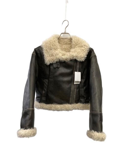 MURUA（ムルーア）MURUA (ムルーア) ヴィンテージライクショートフェイクムートン ブラウン サイズ:FREEの古着・服飾アイテム