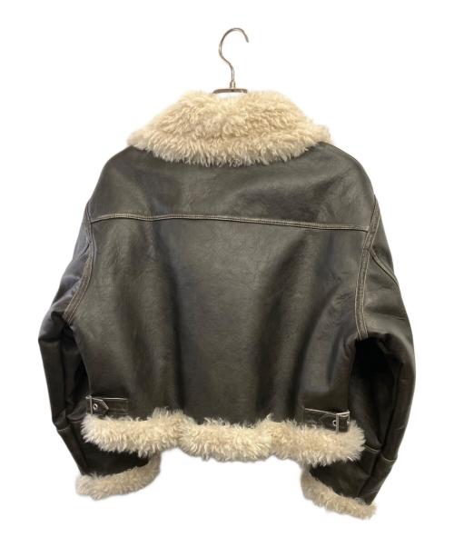 MURUA（ムルーア）MURUA (ムルーア) ヴィンテージライクショートフェイクムートン ブラウン サイズ:FREEの古着・服飾アイテム