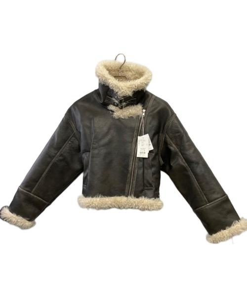 MURUA（ムルーア）MURUA (ムルーア) ヴィンテージライクショートフェイクムートン ブラウン サイズ:FREEの古着・服飾アイテム