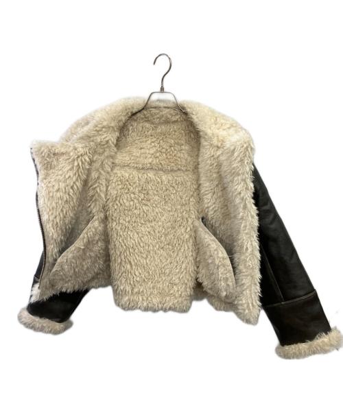 MURUA（ムルーア）MURUA (ムルーア) ヴィンテージライクショートフェイクムートン ブラウン サイズ:FREEの古着・服飾アイテム