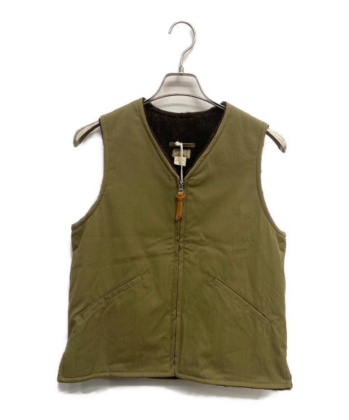 COLIMBO（コリンボ）COLIMBO (コリンボ) BELLFAST DROPPER’S VEST PLAN オリーブ サイズ:36の古着・服飾アイテム