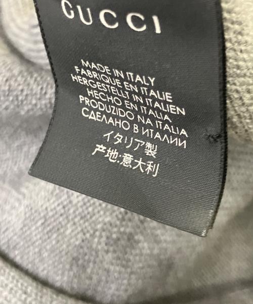 GUCCI（グッチ）GUCCI (グッチ) マフラー グレー サイズ:25×180cmの古着・服飾アイテム