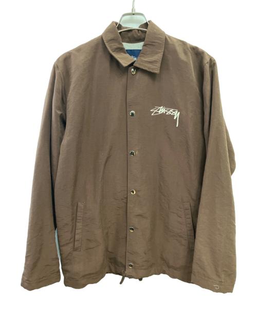 stussy（ステューシー）stussy (ステューシー) コーチジャケット ブラウン サイズ:Mの古着・服飾アイテム
