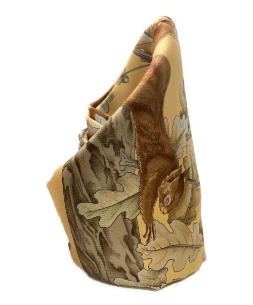 HERMES（エルメス）HERMES (エルメス) シルクスカーフ イエローの古着・服飾アイテム