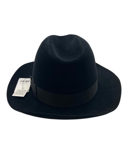 BORSALINO（ボルサリーノ）BORSALINO (ボルサリーノ) 中折れハット ブラックの古着・服飾アイテム