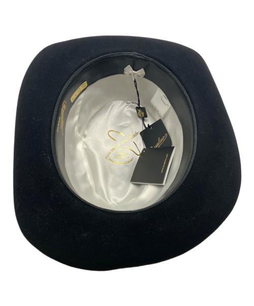 BORSALINO（ボルサリーノ）BORSALINO (ボルサリーノ) 中折れハット ブラックの古着・服飾アイテム