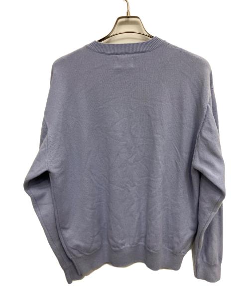 Yonetomi（ヨネトミ）Yonetomi (ヨネトミ) NEW BASIC CASHMERE KNIT PO ブルー サイズ:4の古着・服飾アイテム