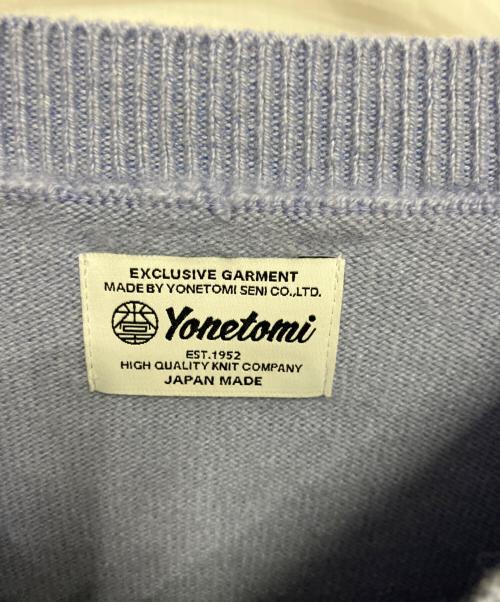 Yonetomi（ヨネトミ）Yonetomi (ヨネトミ) NEW BASIC CASHMERE KNIT PO ブルー サイズ:4の古着・服飾アイテム