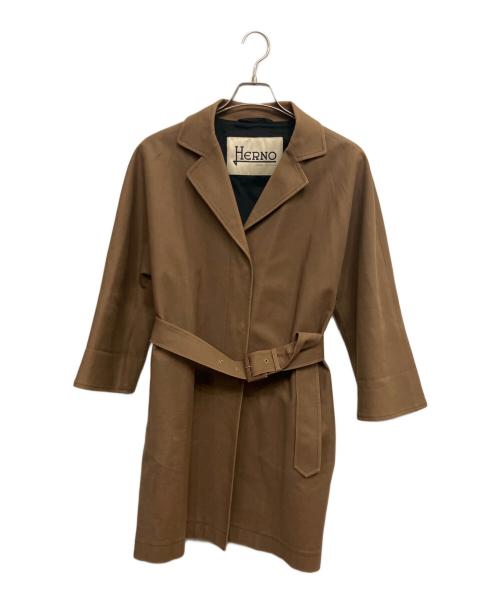 HERNO（ヘルノ）HERNO (ヘルノ) スプリングコート ブラウン サイズ:40の古着・服飾アイテム