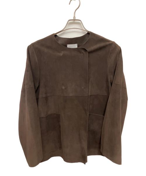 IENA（イエナ）IENA (イエナ) 	GOAT SUEDE レザージャケット ブラウン サイズ:FREEの古着・服飾アイテム