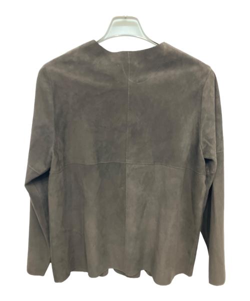 IENA（イエナ）IENA (イエナ) 	GOAT SUEDE レザージャケット ブラウン サイズ:FREEの古着・服飾アイテム