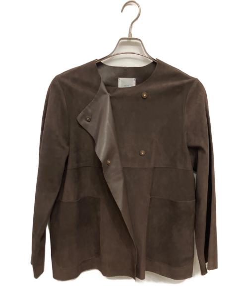 IENA（イエナ）IENA (イエナ) 	GOAT SUEDE レザージャケット ブラウン サイズ:FREEの古着・服飾アイテム