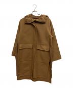 MONCLERモンクレール）の古着「ウールリバーコート」｜ブラウン