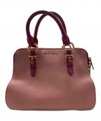 MIU MIUミュウミュウ）の古着「マドラス」｜ピンク