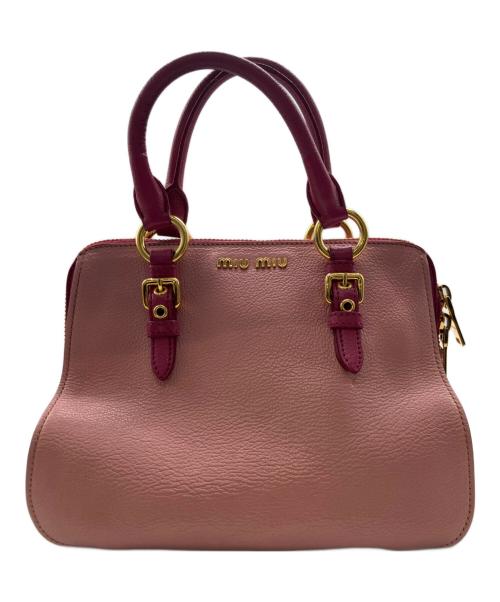 MIU MIU（ミュウミュウ）MIU MIU (ミュウミュウ) マドラス ピンクの古着・服飾アイテム