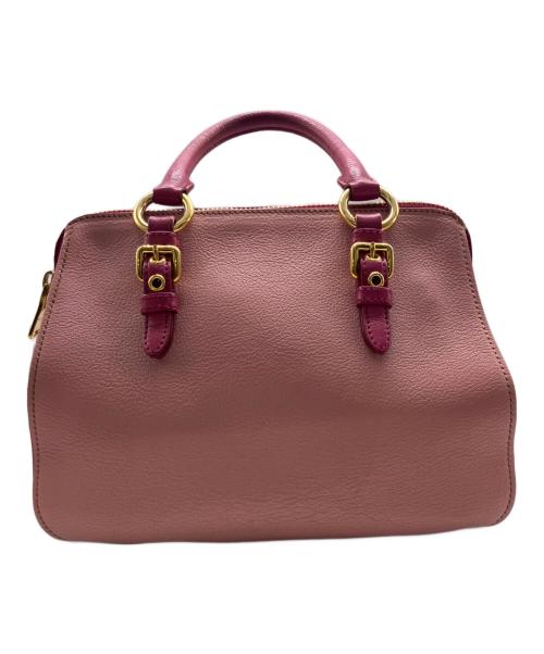 MIU MIU（ミュウミュウ）MIU MIU (ミュウミュウ) マドラス ピンクの古着・服飾アイテム