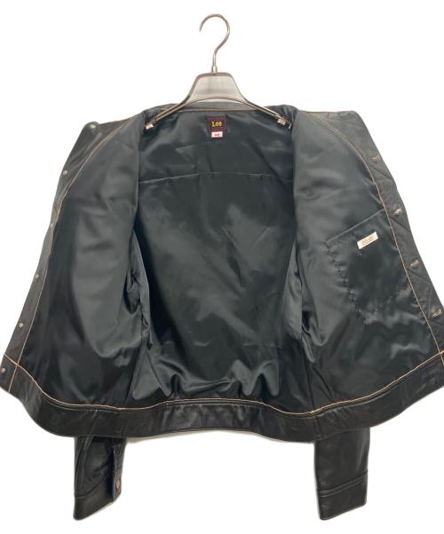 LEE（リー）LEE (リー) レザージャケット/RIDERS JACKET LEATHER【カウレザー】 ブラック サイズ:42の古着・服飾アイテム