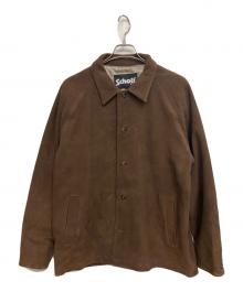 Schott×JOURNAL STANDARD（ショット×ジャーナルスタンダード）の古着「レザージャケット/SCHOTT SMU suede coverall」｜ブラウン