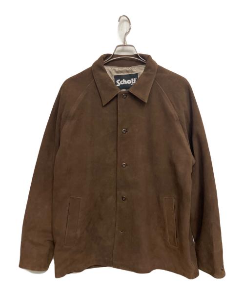 Schott（ショット）Schott (ショット) JOURNAL STANDARD (ジャーナルスタンダード) レザージャケット/SCHOTT SMU suede coverall ブラウン サイズ:Lの古着・服飾アイテム
