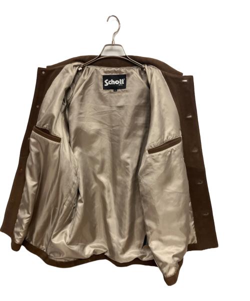 Schott（ショット）Schott (ショット) JOURNAL STANDARD (ジャーナルスタンダード) レザージャケット/SCHOTT SMU suede coverall ブラウン サイズ:Lの古着・服飾アイテム