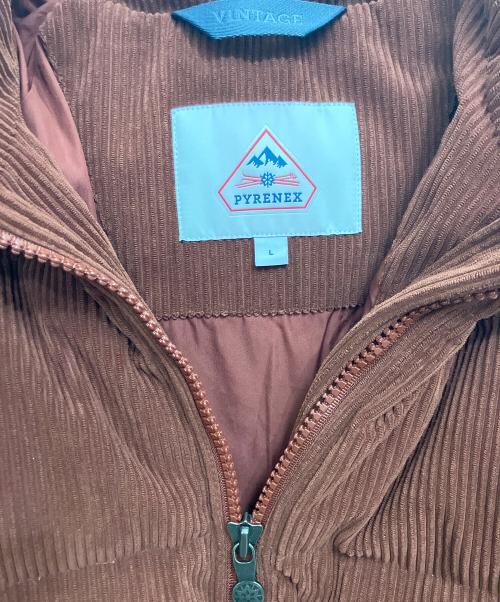Pyrenex（ピレネックス）Pyrenex (ピレネックス) ダウンジャケット/VINTAGE MYTHIC 2 VELVET ブラウン サイズ:Lの古着・服飾アイテム