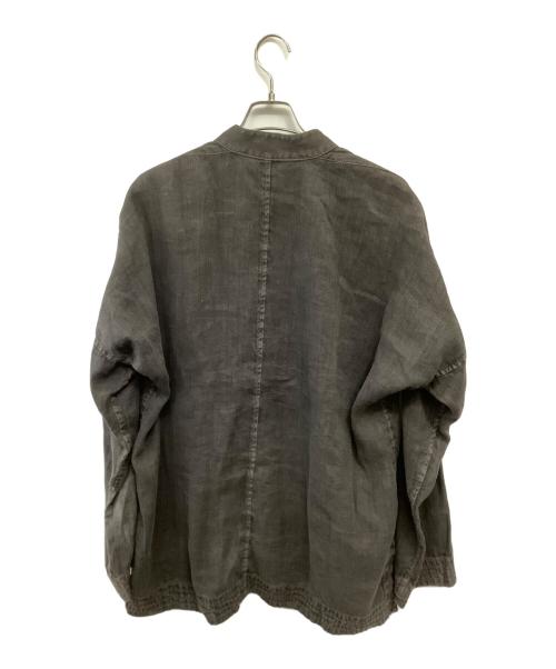 Y's（ワイズ）Y's (ワイズ) リネンジャケット グレー サイズ:4の古着・服飾アイテム