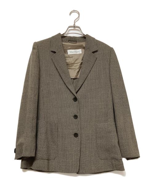 MaxMara（マックスマーラ）MaxMara (マックスマーラ) テーラードジャケット ブラウン サイズ:38の古着・服飾アイテム