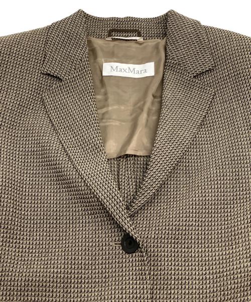MaxMara（マックスマーラ）MaxMara (マックスマーラ) テーラードジャケット ブラウン サイズ:38の古着・服飾アイテム