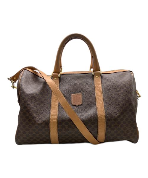 CELINE（セリーヌ）CELINE (セリーヌ) マカダム ボストンバッグ ブラウンの古着・服飾アイテム