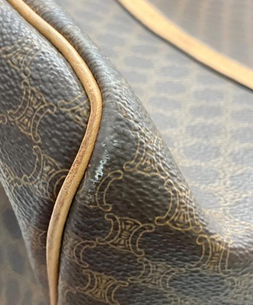 CELINE（セリーヌ）CELINE (セリーヌ) マカダム ボストンバッグ ブラウンの古着・服飾アイテム