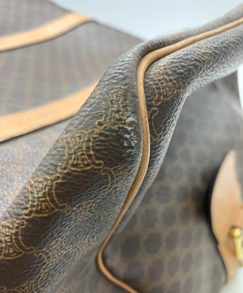 CELINE（セリーヌ）CELINE (セリーヌ) マカダム ボストンバッグ ブラウンの古着・服飾アイテム