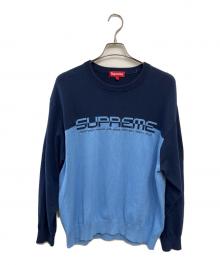 SUPREME（シュプリーム）の古着「Split Logo Pullover」｜ネイビー×ブルー