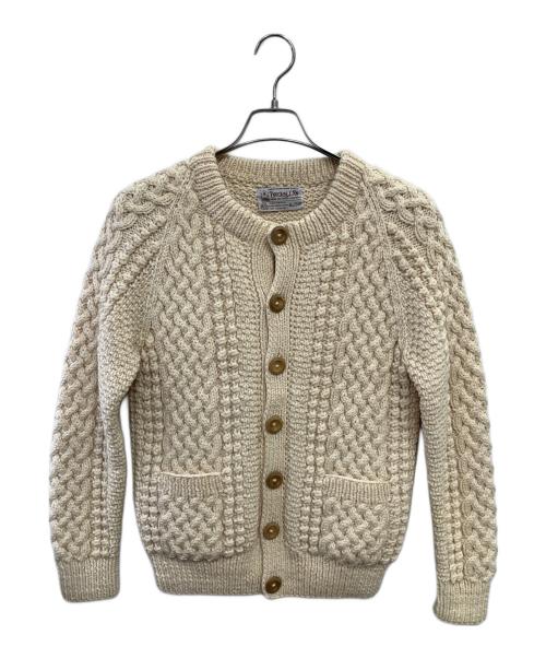 INVERALLAN（インバーアラン）INVERALLAN (インバーアラン) ケーブルニットカーディガン アイボリー サイズ:Freeの古着・服飾アイテム