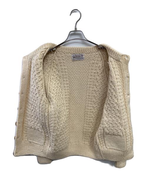 INVERALLAN（インバーアラン）INVERALLAN (インバーアラン) ケーブルニットカーディガン アイボリー サイズ:Freeの古着・服飾アイテム