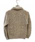 INVERALLAN (インバーアラン) ケーブルニットカーディガン ベージュ サイズ:Free：13000円