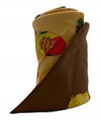 HERMESエルメス）の古着「シルクスカーフ」｜オレンジ×ブラウン