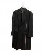 JOHN LAWRENCE SULLIVANジョン ローレンス サリバン）の古着「ウールダブルブレストジップコート」｜ブラック