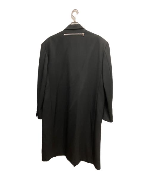 JOHN LAWRENCE SULLIVAN（ジョン ローレンス サリバン）JOHN LAWRENCE SULLIVAN (ジョン ローレンス サリバン) ウールダブルブレストジップコート ブラック サイズ:46の古着・服飾アイテム