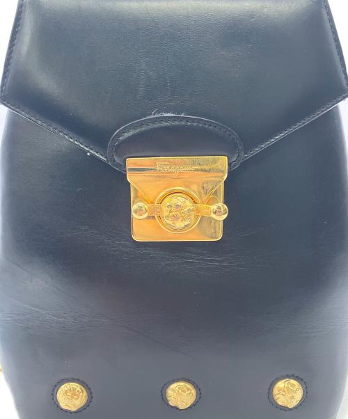 Salvatore Ferragamo（サルヴァトーレ フェラガモ）Salvatore Ferragamo (サルヴァトーレ フェラガモ) ミニリュック ブラックの古着・服飾アイテム