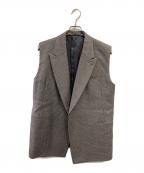 YLEVEイレーヴ）の古着「WOOL GABARDINE N ジレベスト」｜グレー
