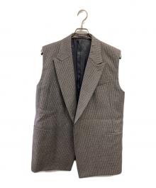 YLEVE（イレーヴ）の古着「WOOL GABARDINE N ジレベスト」｜グレー